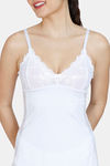 Zivame Lace Babydoll With Thong - White — thumbnail 5