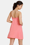 Zivame Disco Lace N Mesh Babydoll With Thong - Tea Rose — thumbnail 2