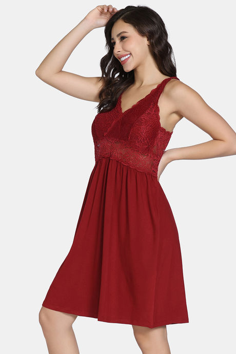 Zivame Lace N Mesh Babydoll - Emboldened — image 2