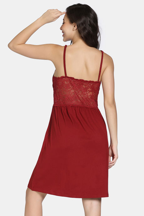 Zivame Lace N Mesh Babydoll - Emboldened — image 3