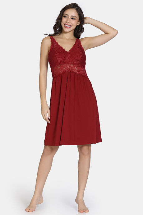 Zivame Lace N Mesh Babydoll - Emboldened — image 4