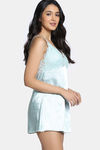 Zivame Silk N Satin Babydoll with Thong - Mint — thumbnail 3