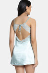 Zivame Silk N Satin Babydoll with Thong - Mint — thumbnail 4