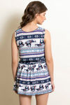 Zivame Slip-On Swimdress- White N Print — thumbnail 3