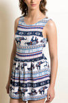 Zivame Slip-On Swimdress- White N Print — thumbnail 5