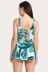 Zivame Padded Swim Dress - Green N Print — thumbnail 3