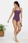 Zivame Slip On One-Piece Swimsuit - Sky Blue — thumbnail 4