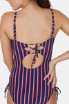 Zivame Slip On One-Piece Swimsuit - Sky Blue — thumbnail 6