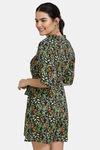Zivame Resort Printed Beach Romper -Black — thumbnail 3