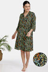 Zivame Resort Printed Cover-Up -Black — thumbnail 1