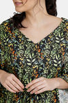 Zivame Resort Printed Beach Romper -Black — thumbnail 4