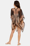 Zivame Floral Swim Cover-Up - Black — thumbnail 3