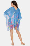 Zivame Floral Swim Cover-Up - Blue Pt — thumbnail 3
