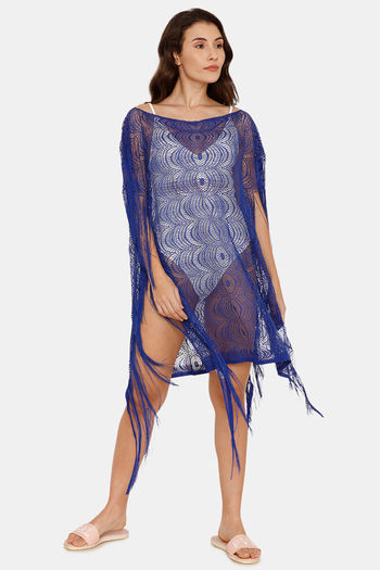 navy lace cover up