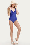 Zivame Ruffled Swimsuit- Blue — thumbnail 4