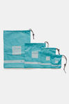 Zivame Travel Pouch (Pack Of 4) - Aqua Blue — thumbnail 2