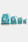 Zivame Travel Pouch (Pack Of 4) - Aqua Blue — thumbnail 3