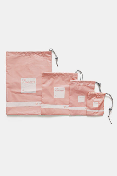 Zivame Travel Pouch (Pack Of 4) - Coral Pink — image 2