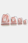 Zivame Travel Pouch (Pack Of 4) - Coral Pink — thumbnail 3