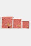 Zivame Travel Pouch (Pack Of 3) - Coral — thumbnail 2