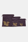 Zivame Travel Pouch (Pack Of 3) - Purple — thumbnail 2