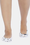 Zivame Printed Shoe Liner - White Pt — thumbnail 1