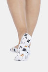 Zivame Printed Shoe Liner - White Pt — thumbnail 3