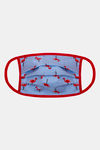 Zivame 2 Layer Knit Cotton Face Mask Pack of 3- Floral Flamingo Navy — thumbnail 3