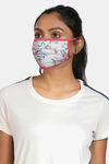 Rosaline Grl Reusable Double Layer Cotton Face Mask Pack Of 2 - Ecru Floral Pink — thumbnail 2