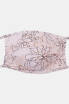 Rosaline Grl Reusable Double Layer Cotton Face Mask Pack Of 2- Ecru Geo Pink Polka — thumbnail 4