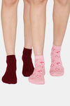 Zivame Ankle Socks (Pack of 2) - Pink Ice Rhododendron — thumbnail 1