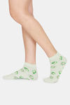 Zivame Ankle Socks (Pack of 2) - Spray Absinthe Green — thumbnail 6