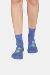 Zivame Ankle Socks (Pack of 2) - Blue Empire Yellow — thumbnail 5