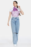 Zivame Poly Scarf - Purple — thumbnail 3