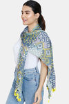 Zivame Poly Scarf - Grey Yellow — thumbnail 2