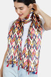 Zivame Poly Satin Scarf - Red — thumbnail 4