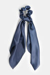 Zivame Silk & Satin Scrunchies - Purple Navy — thumbnail 3