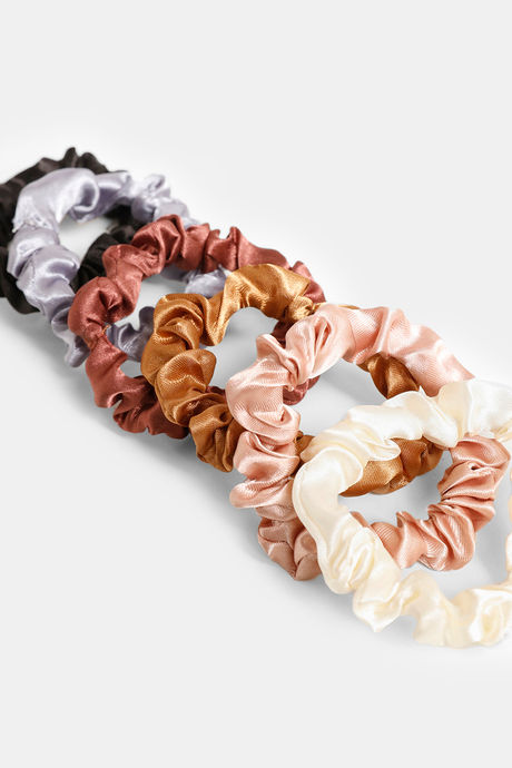 Zivame Silk & Satin Scrunchies - Assorted — image 2