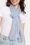 Zivame Viscose Scarf - Blue — thumbnail 4