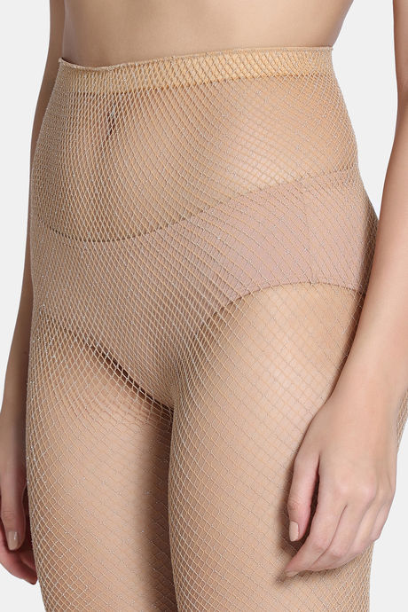 Zivame Fishnet Pantyhose - Skin — image 5