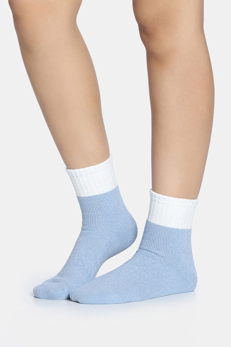 Zivame Ankle Length Socks - Blue — image 2