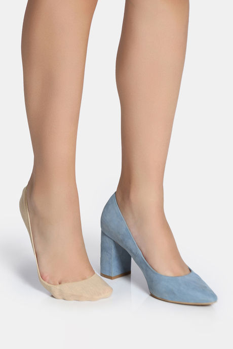 Zivame Low Cut Shoe Liner (Pack of 2) - Skin — image 5