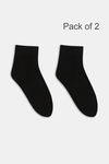 Zivame Toe Seperator Socks (Pack of 2) - Black — thumbnail 1