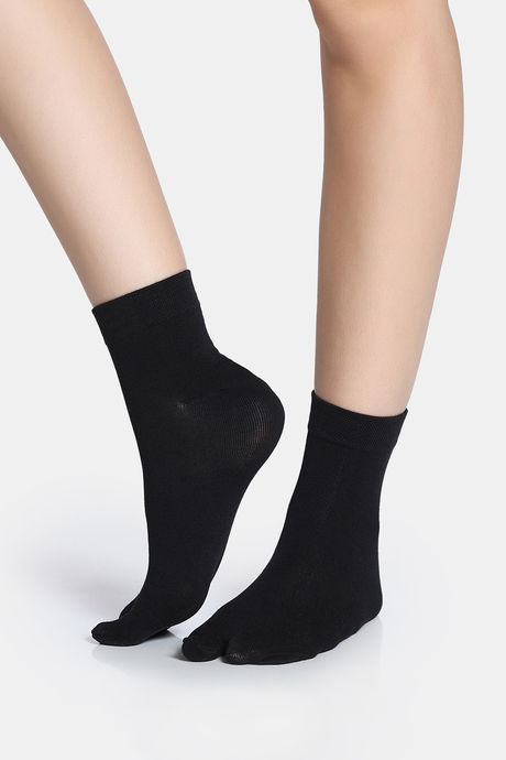 Zivame Toe Seperator Socks (Pack of 2) - Black — image 3