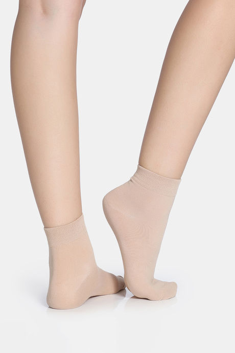 Zivame Ankle Length Socks (Pack of 2) - Skin — image 4