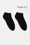 Zivame Toe Seperator Socks (Pack of 2) - Black — thumbnail 1