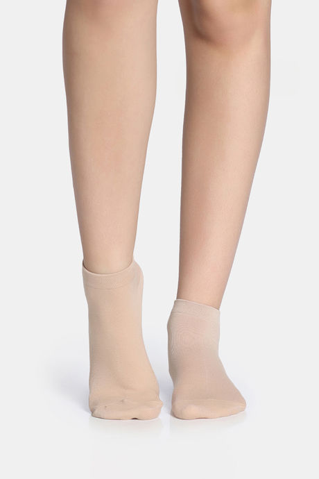 Zivame Ankle Length Socks (Pack of 2) - Skin — image 2