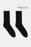 Zivame Toe Seperator Socks (Pack of 2) - Black — thumbnail 1