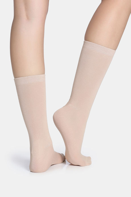 Zivame Calf Length Socks (Pack of 2) - Skin — image 4