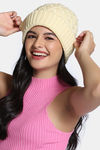 Zivame Knitted Beanie - Cream — thumbnail 3
